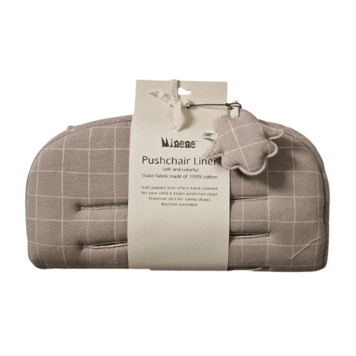 MINENE Βαμβακερό Κάλυμμα Καροτσιού Stripes Beige