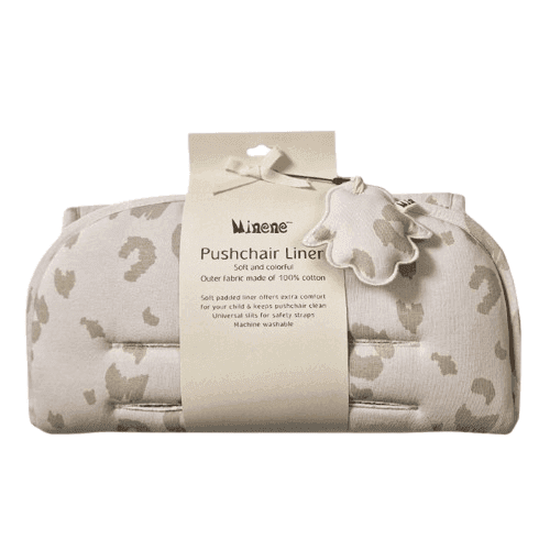 MINENE Βαμβακερό Κάλυμμα Καροτσιού Leopard Stone