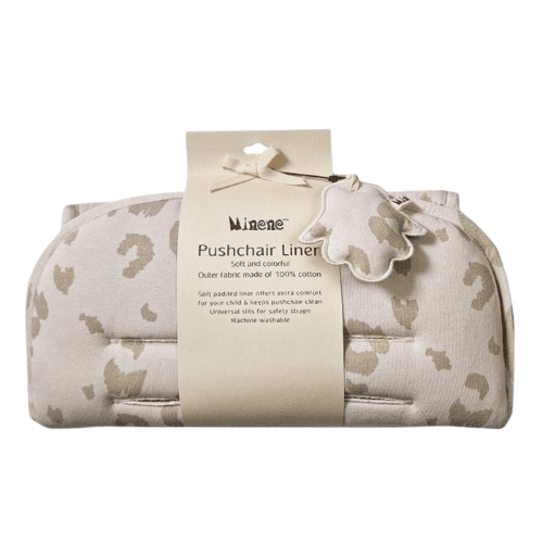 MINENE Βαμβακερό Κάλυμμα Καροτσιού Leopard Stone