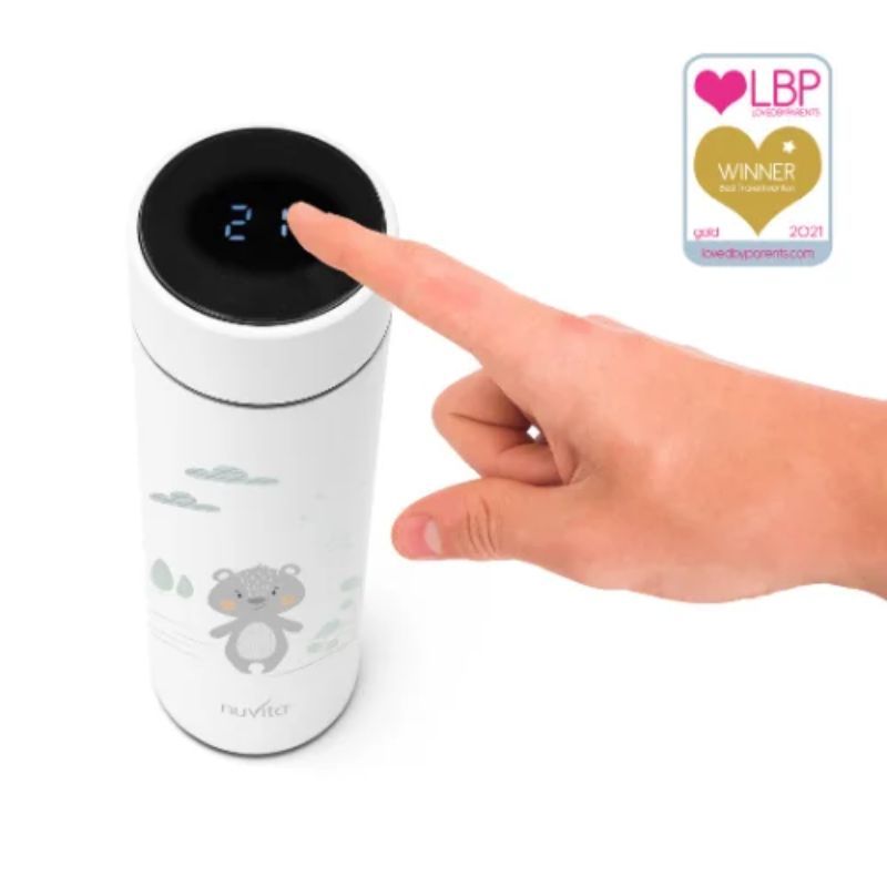 NUVITA Ανοξείδωτος Θερμός Υγρών Για Μωρά Με Θερμοκρασία Powder Blue 500ml