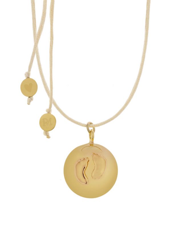 PROUD MAMA Μενταγιόν Εγκυμοσύνης Bola Sofie Gold Πατουσάκια