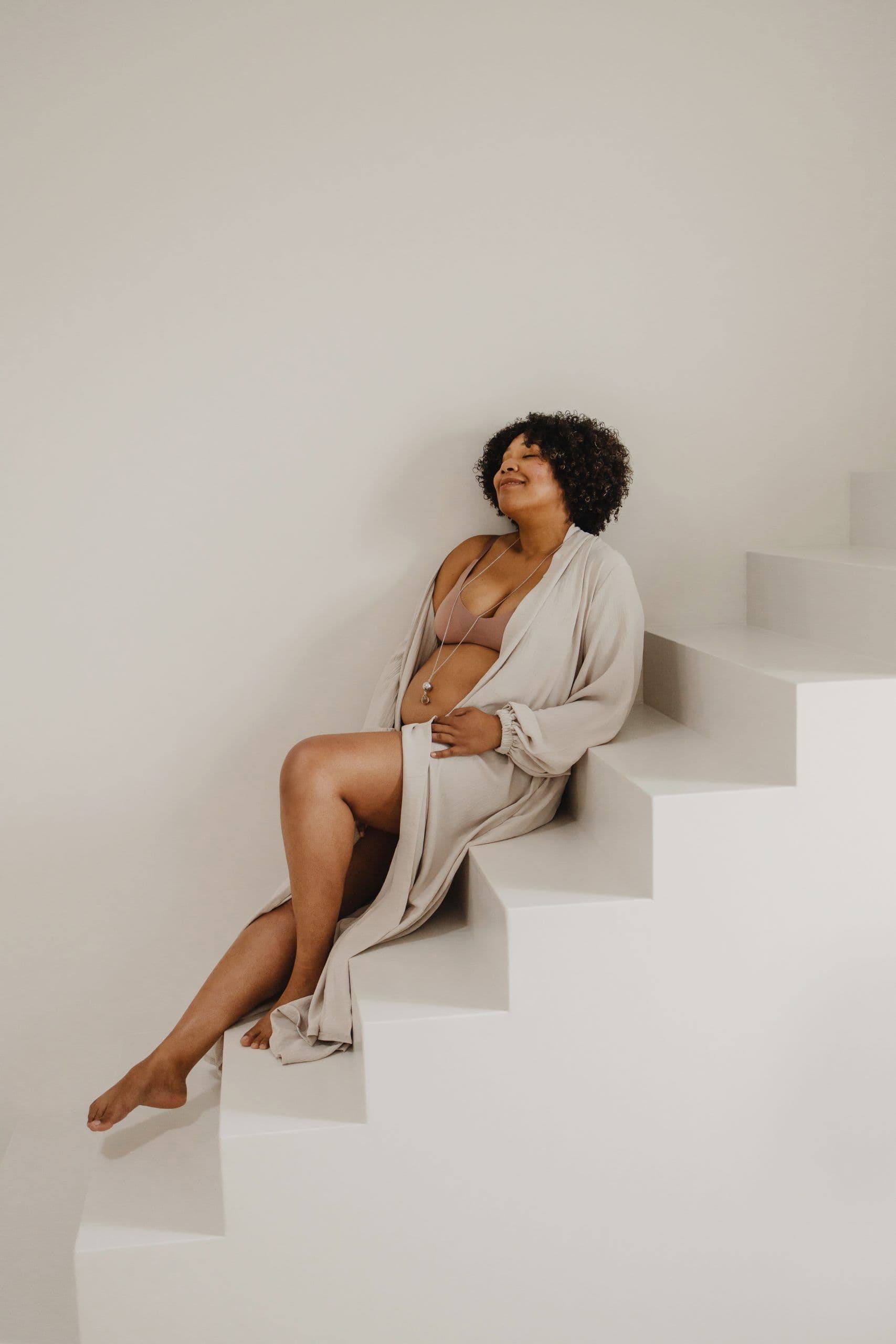 PROUD MAMA Μενταγιόν Εγκυμοσύνης Bola Linn Γκρι Αχάτης