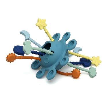 SARO Εκπαιδευτικό Μασητικό Παιχνίδι Σιλικόνης Planet Fun Blue (10+ μηνών)