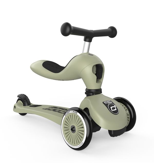 SCOOT & RIDE Παιδικό Πατίνι HighWayKick 1 Olive (12+ μηνών)