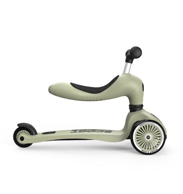 SCOOT & RIDE Παιδικό Πατίνι HighWayKick 1 Olive (12+ μηνών)