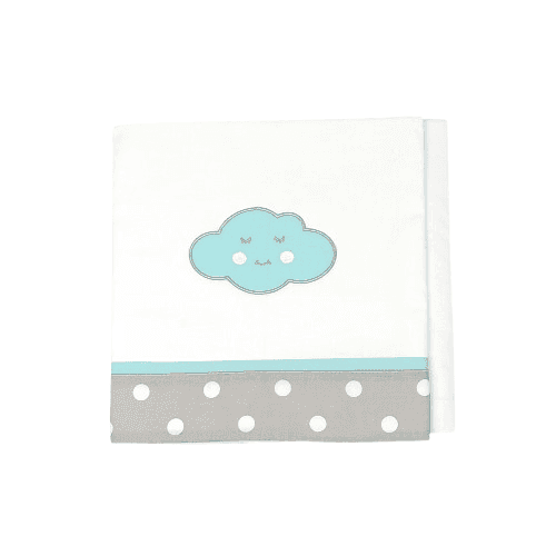 BABY STAR Σετ Σεντόνια Λίκνου Σύννεφο Μέντα (3 Τεμάχια)