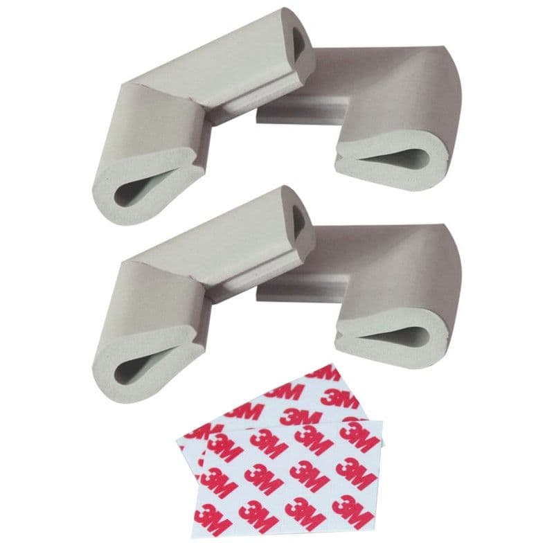 SIPO Προστατευτικά Για Γυάλινες Γωνίες Από Αφρώδες Υλικό Grey (4 Τεμάχια)