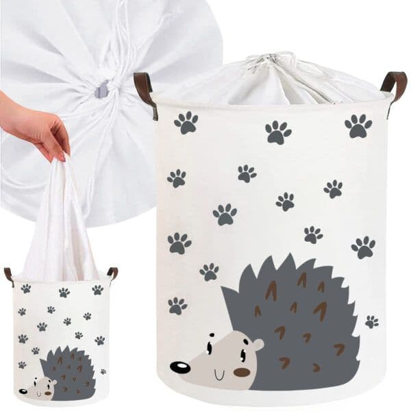 SIPO Στρογγυλό Καλάθι Αποθήκευσης Παιχνιδιών Σκαντζόχοιρος (43L)