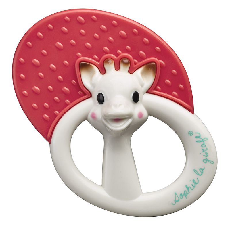 SOPHIE THE GIRAFFE Βρεφική Μασητική Κουδουνίστρα Φράουλα Κόκκινη (3+ μηνών)