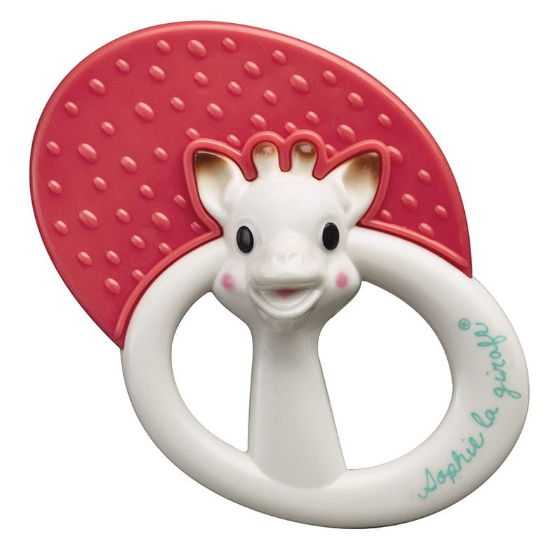 SOPHIE THE GIRAFFE Βρεφική Μασητική Κουδουνίστρα Φράουλα Κόκκινη (3+ μηνών)
