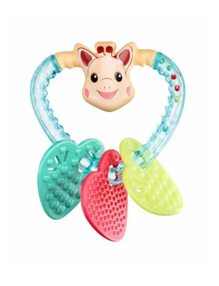 SOPHIE THE GIRAFFE Βρεφική Μασητική Κουδουνίστρα Καρδούλα Σόφη (3+ μηνών)