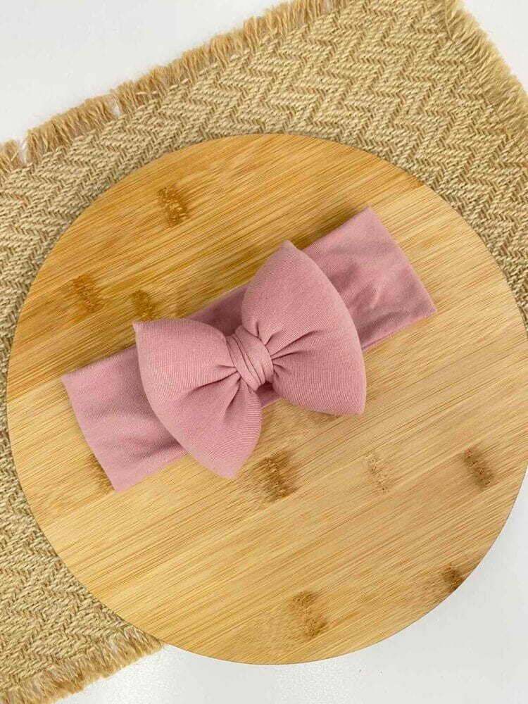 STAMATIS BEBE Βρεφική Κορδέλα Για Μωρά Με Μεγάλο Φιόγκο Vintage Pink