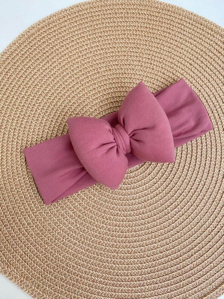 STAMATIS BEBE Βρεφική Κορδέλα Για Μωρά Με Μεγάλο Φιόγκο Σάπιο Μήλο