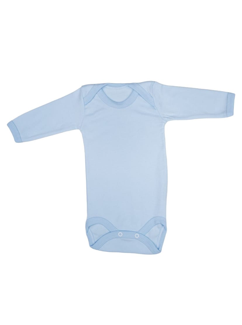 FIGLIO BINO Βρεφικό Εσώρουχο Κορμάκι Μακρύ Μανίκι Blue