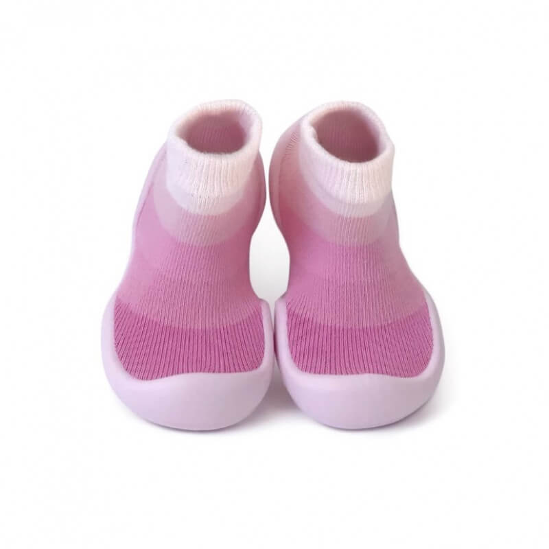 STEP ONS Καλτσοπαπουτσάκια Μωρού Ροζ Ρίγες (6-12 μηνών)