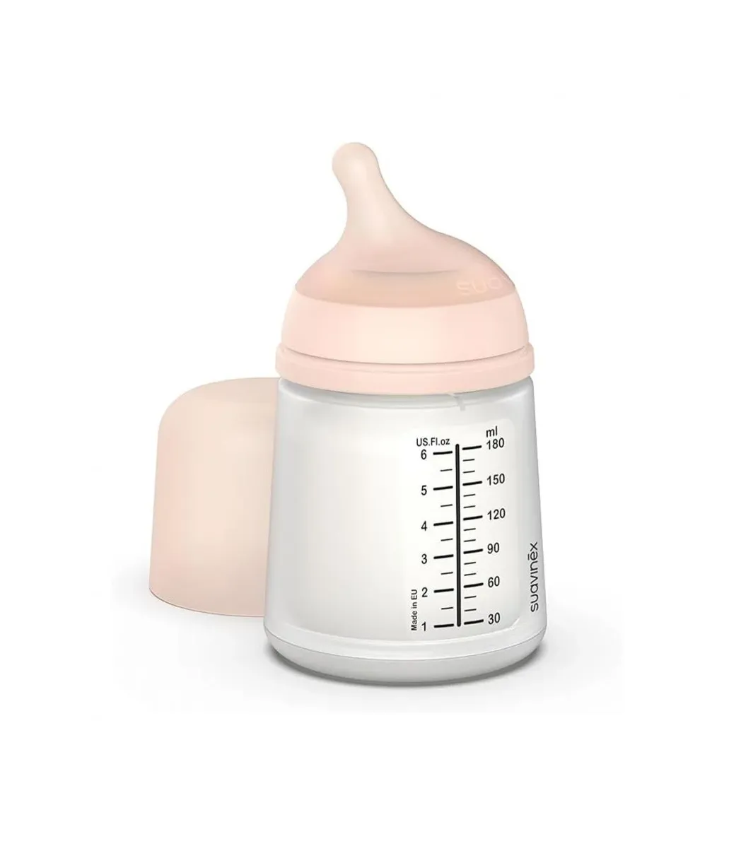 SUAVINEX Πλαστικό Μπιμπερό Anti-Colic Με Θηλή Σιλικόνης SX-Pro Zero Zero 180ml (0+ μηνών)