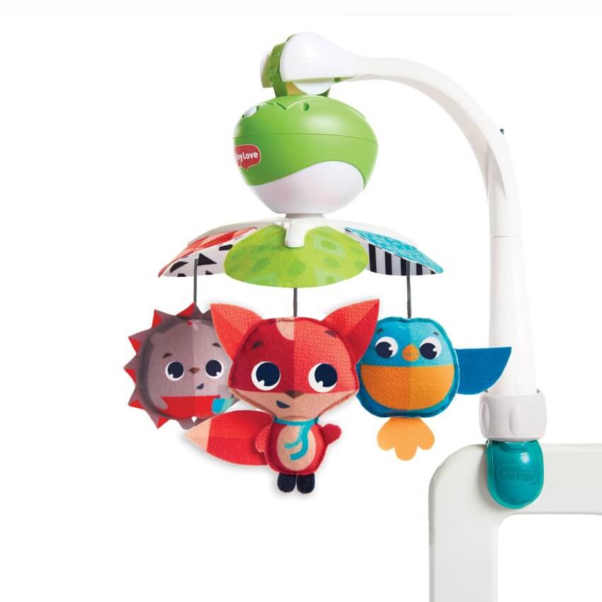 TINY LOVE Περιστρεφόμενο Μουσικό Φορητό Παιχνίδι Take Along Meadow Days (3 Σε 1)