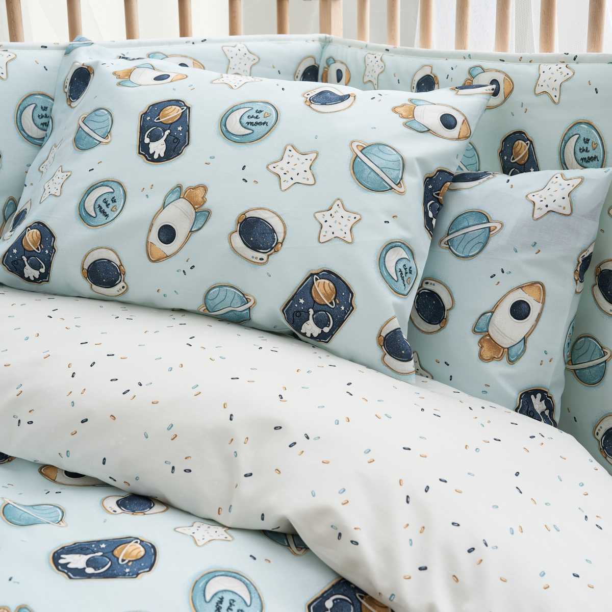 VESTA HOME Σετ Σεντόνια Κούνιας Cosmic (3 Τεμάχια)