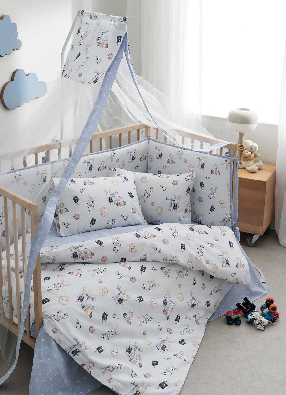 VESTA HOME Σετ Σεντόνια Κούνιας Astra (3 Τεμάχια)