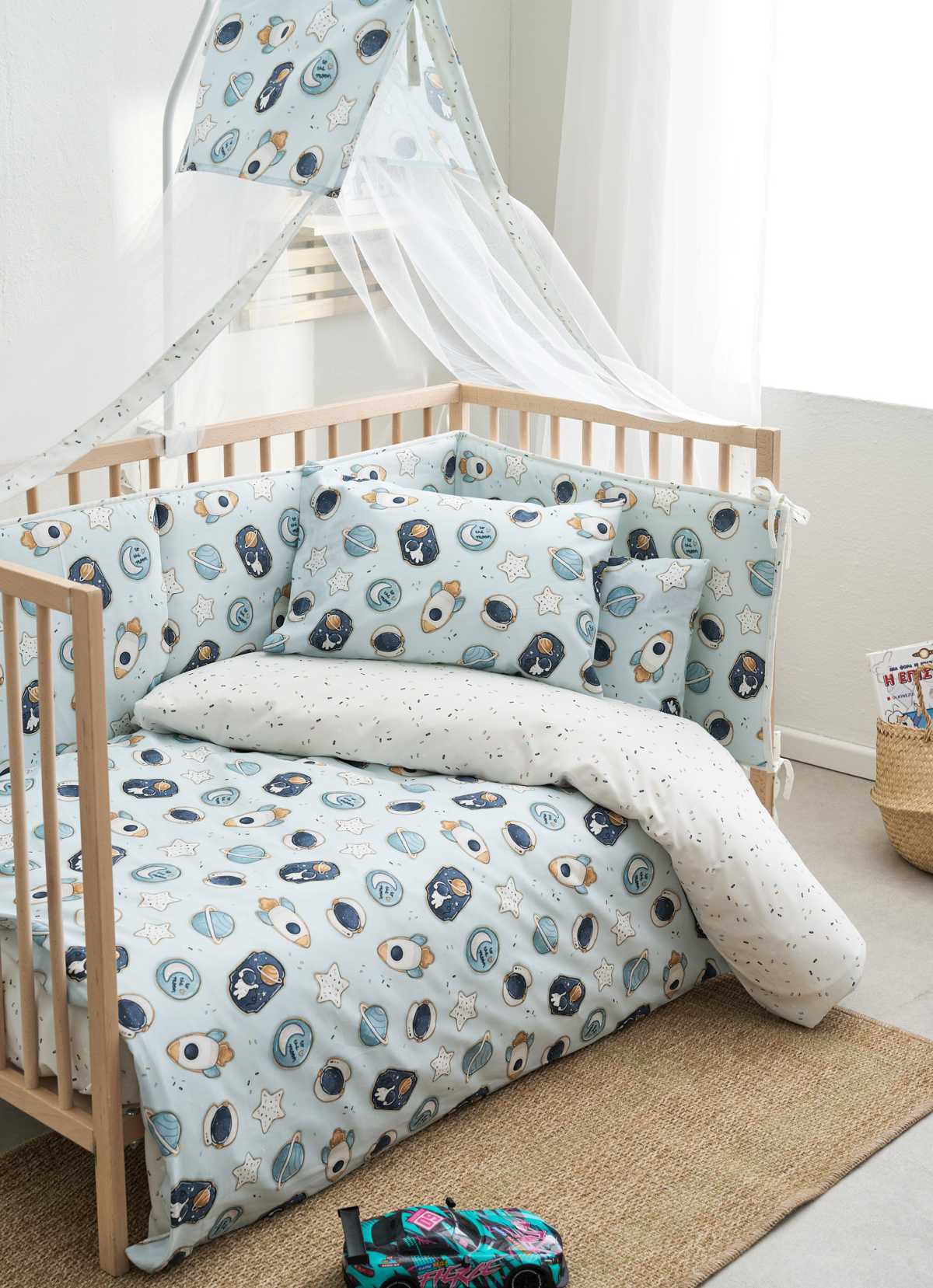 VESTA HOME Σετ Σεντόνια Κούνιας Cosmic (3 Τεμάχια)