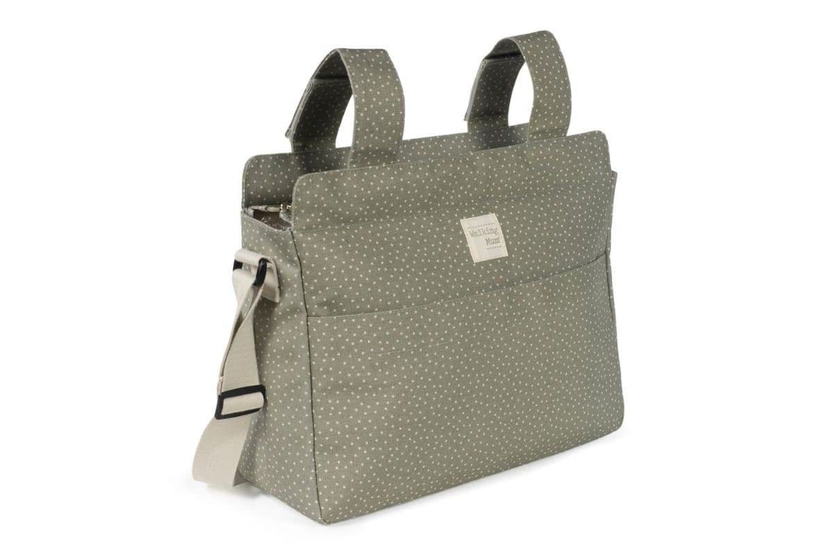 WALKING MUM Τσάντα Αλλαξιέρα Μαμάς Poppy Olive Πουά